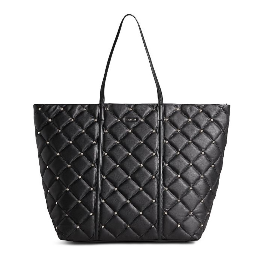TED BAKER Piscale Quilted Leather Studded Tote